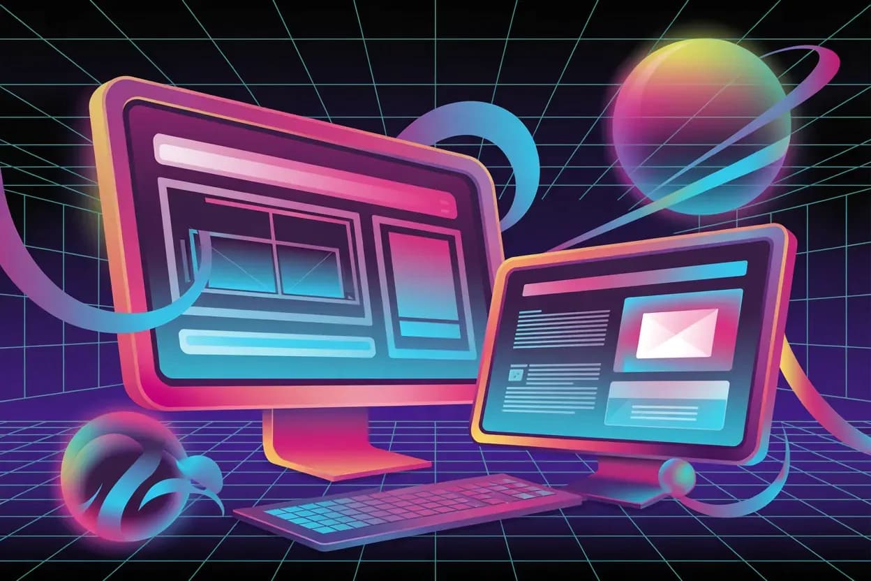 Rétrofuturisme web design