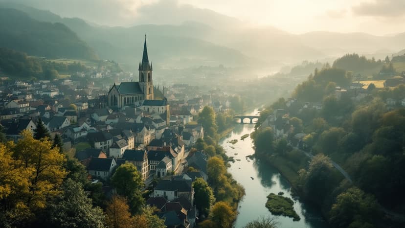 Vue de Tulle, préfecture de la Corrèze : terrain du SEO local Tulle